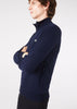 Lacoste Truien  Brushed fleece zip through sweater - Navy 