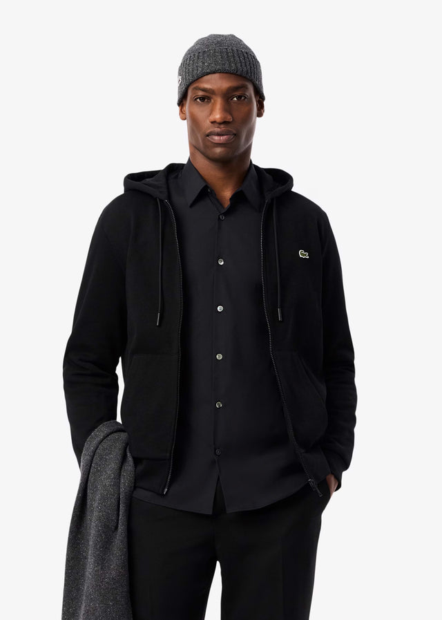 Lacoste Cardigans Sweater zip - black