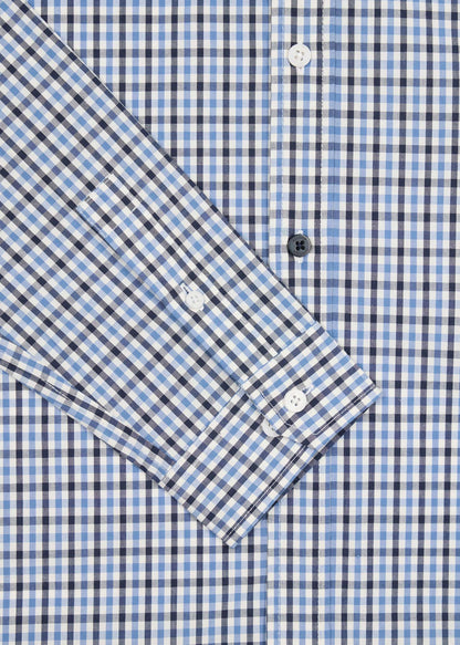 Weekend Offender Overhemden  Lisbon - blue house check 