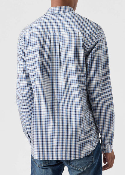 Weekend Offender Overhemden  Lisbon - blue house check 