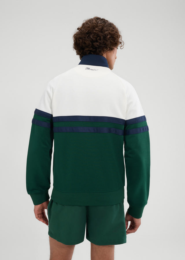 Ellesse Cardigans Rimini track jacket - off white dark green