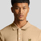 Grid texture polo shirt - cairngorms khaki
