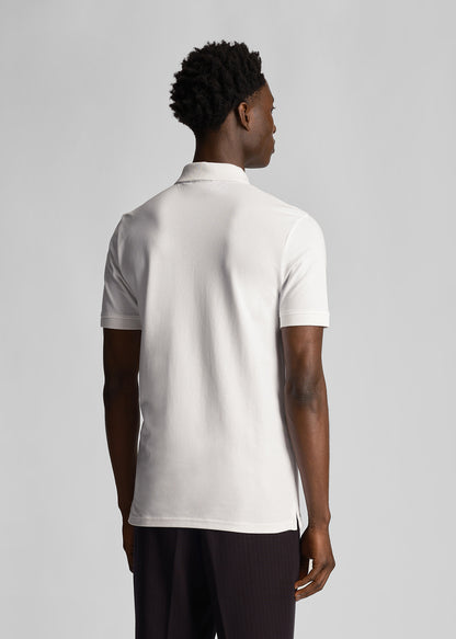 Lyle & Scott Polo's  Tonal eagle polo shirt - white 