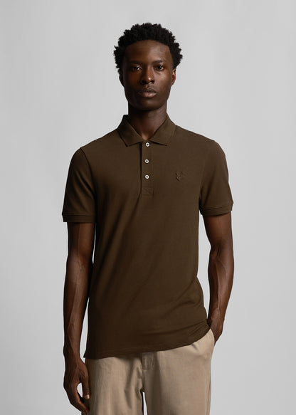 Lyle & Scott Polo's  Tonal eagle polo shirt - olive 