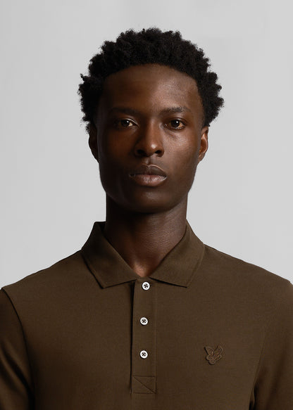 Lyle & Scott Polo's  Tonal eagle polo shirt - olive 