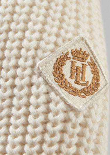 Henri Lloyd Sweaters Golant quarter zip ribbed knit - ecru