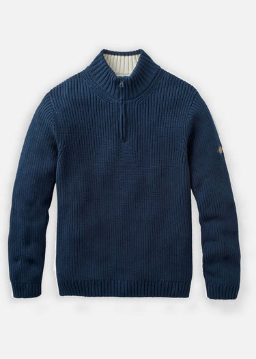 Henri Lloyd Sweaters Golant quarter zip ribbed knit - navy