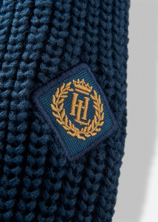 Henri Lloyd Sweaters Golant quarter zip ribbed knit - navy