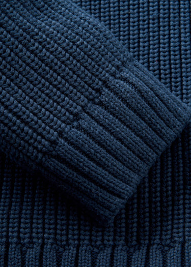 Henri Lloyd Sweaters Golant quarter zip ribbed knit - navy