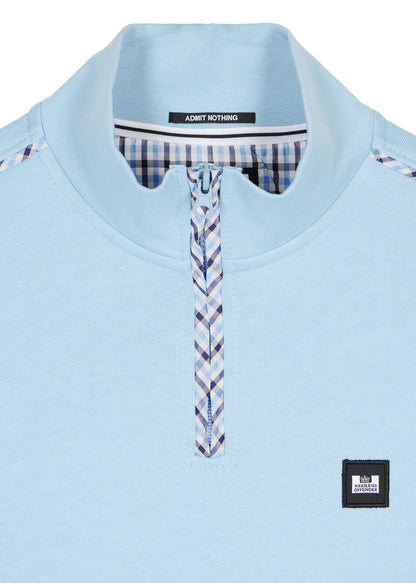 Weekend Offender Truien  Matisa - winter sky blue house check 