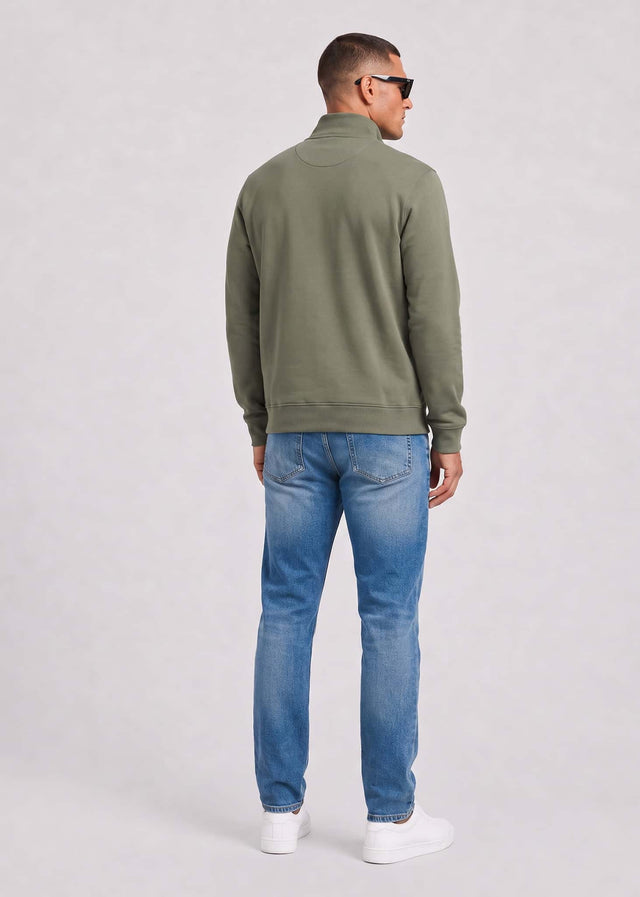 Barbour Sweaters Barbour desmond half zip sweat - agave green