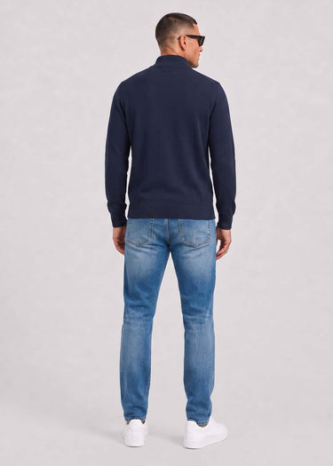 Barbour Truien Barbour desmond half zip sweat - navy