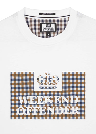 Weekend Offender T-shirts Shevchenko - white mid house check