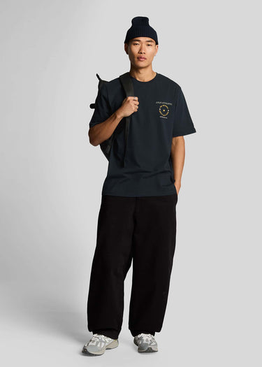 Lyle & Scott T-shirts Lyle athletic graphic tshirt - dark navy