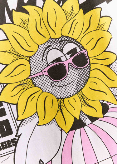 Lyle & Scott T-shirts Sunnies pool bar graphic t-shirt - white