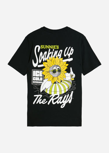 Lyle & Scott T-shirts Sunnies pool bar graphic t-shirt - jet black