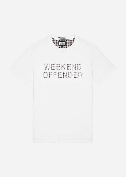 Weekend Offender T-shirts  Tornaco - white mid house check 