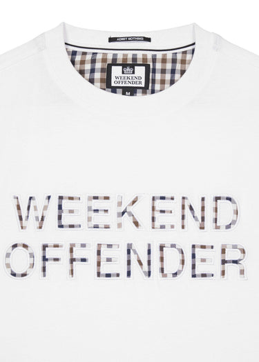 Weekend Offender T-shirts  Tornaco - white mid house check 