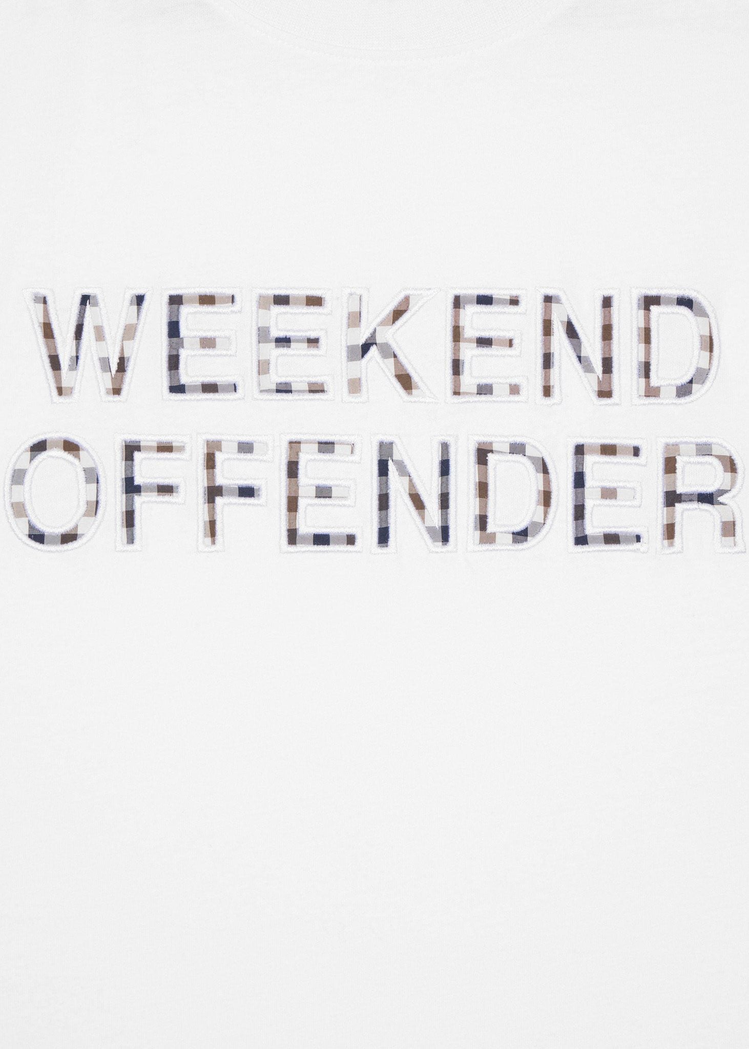 Weekend Offender T-shirts  Tornaco - white mid house check 