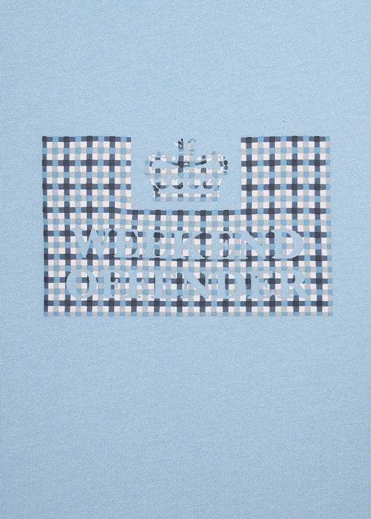 Weekend Offender T-shirts  Dygas - winter sky blue house check 