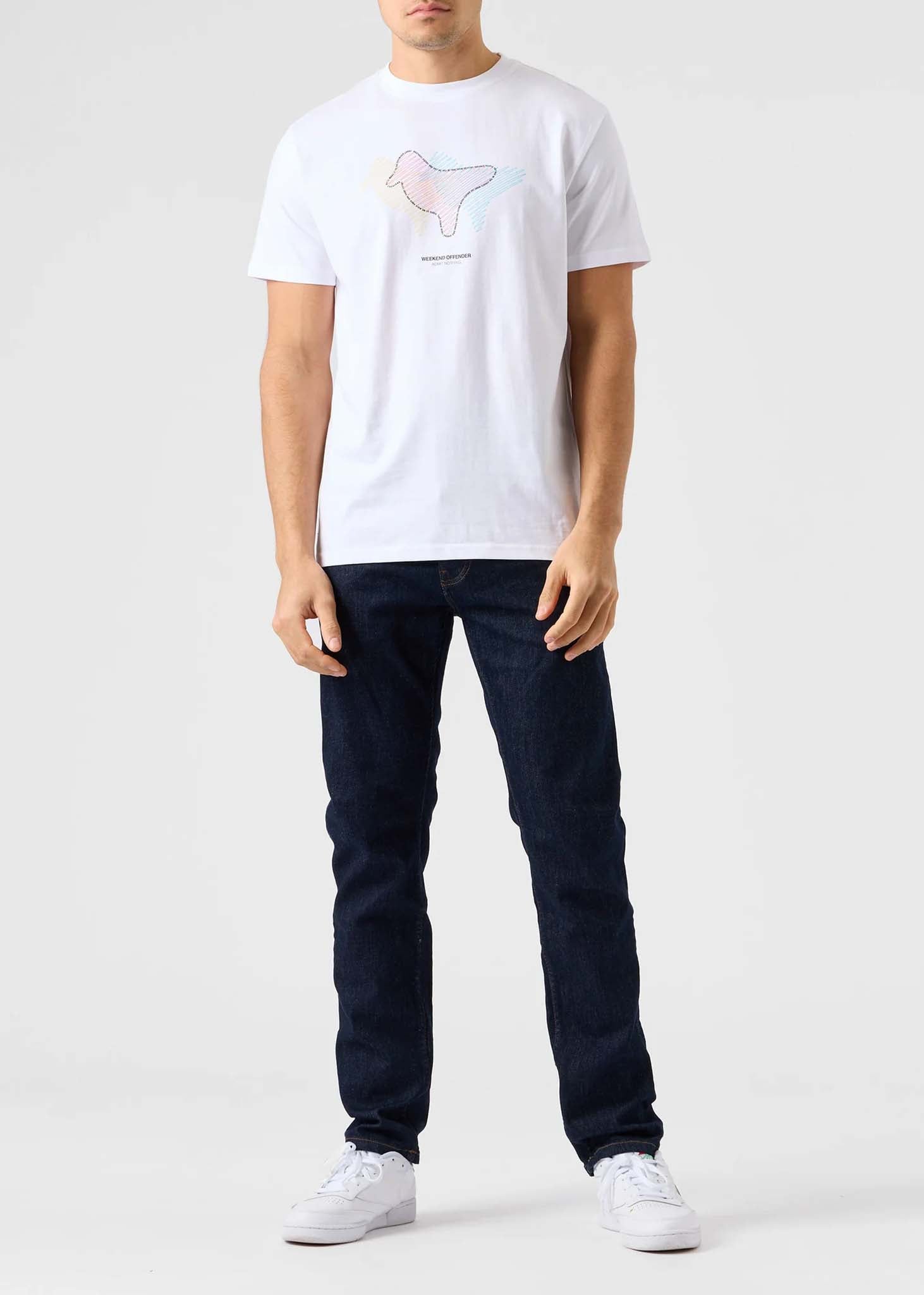 Weekend Offender T-shirts  Gabe - white 