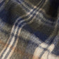 New check tartan scarf - sand beige plaid