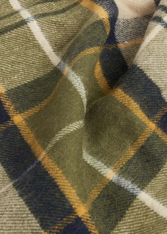 Barbour Sjaals  Yaxley tartan scarf - forest mist tartan 