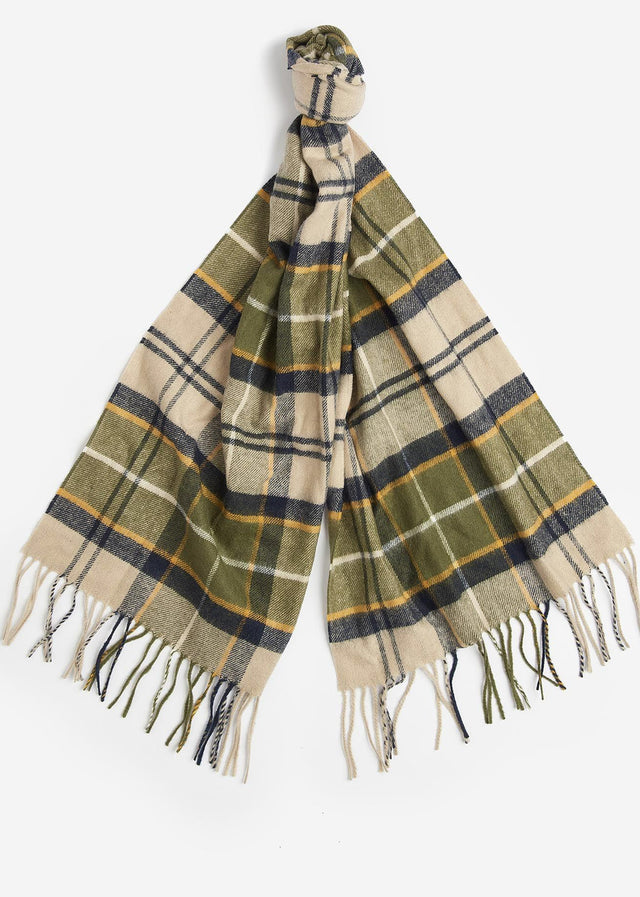 Barbour Scarves  Yaxley tartan scarf - forest mist tartan 
