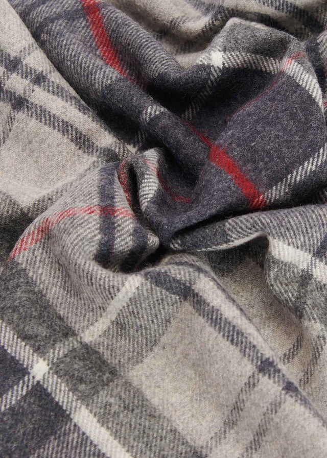Barbour Scarves  Yaxley tartan scarf - blue granite 