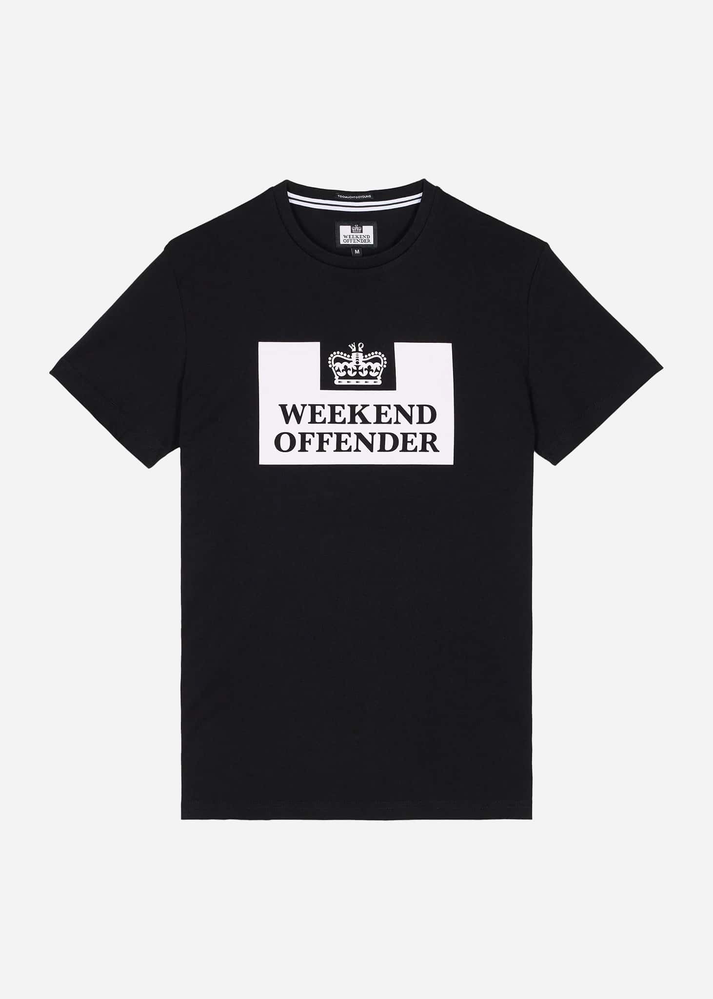 Weekend Offender T-shirts Prison classic - black