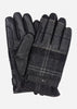 Barbour Handschoenen  Newbrough tartan gloves - black grey 