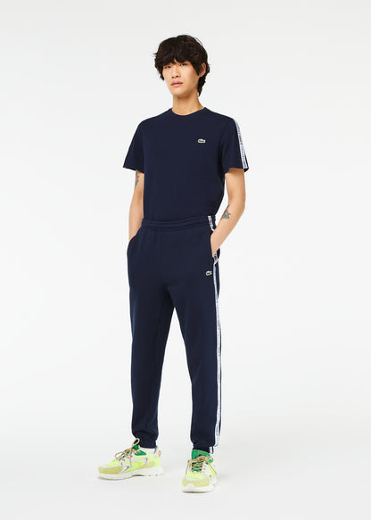 Lacoste Broeken  Contrast stripe tracksuit trousers - navy blue 