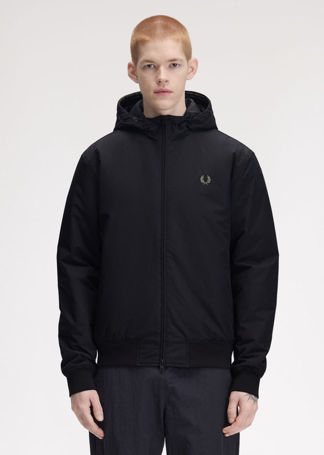 Fred Perry Jackets Hooded brentham jacket - black