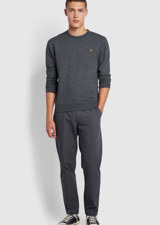 Farah Sweaters  Sweatshirt tim new crew - farah grey marl 