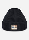 Aquascutum Mutsen Active roll beanie - black