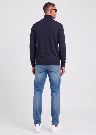 Aquascutum Sweaters Quarter zip tech sweater - navy