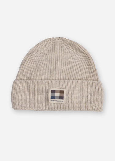 Aquascutum Mutsen Active beanie patch - beige