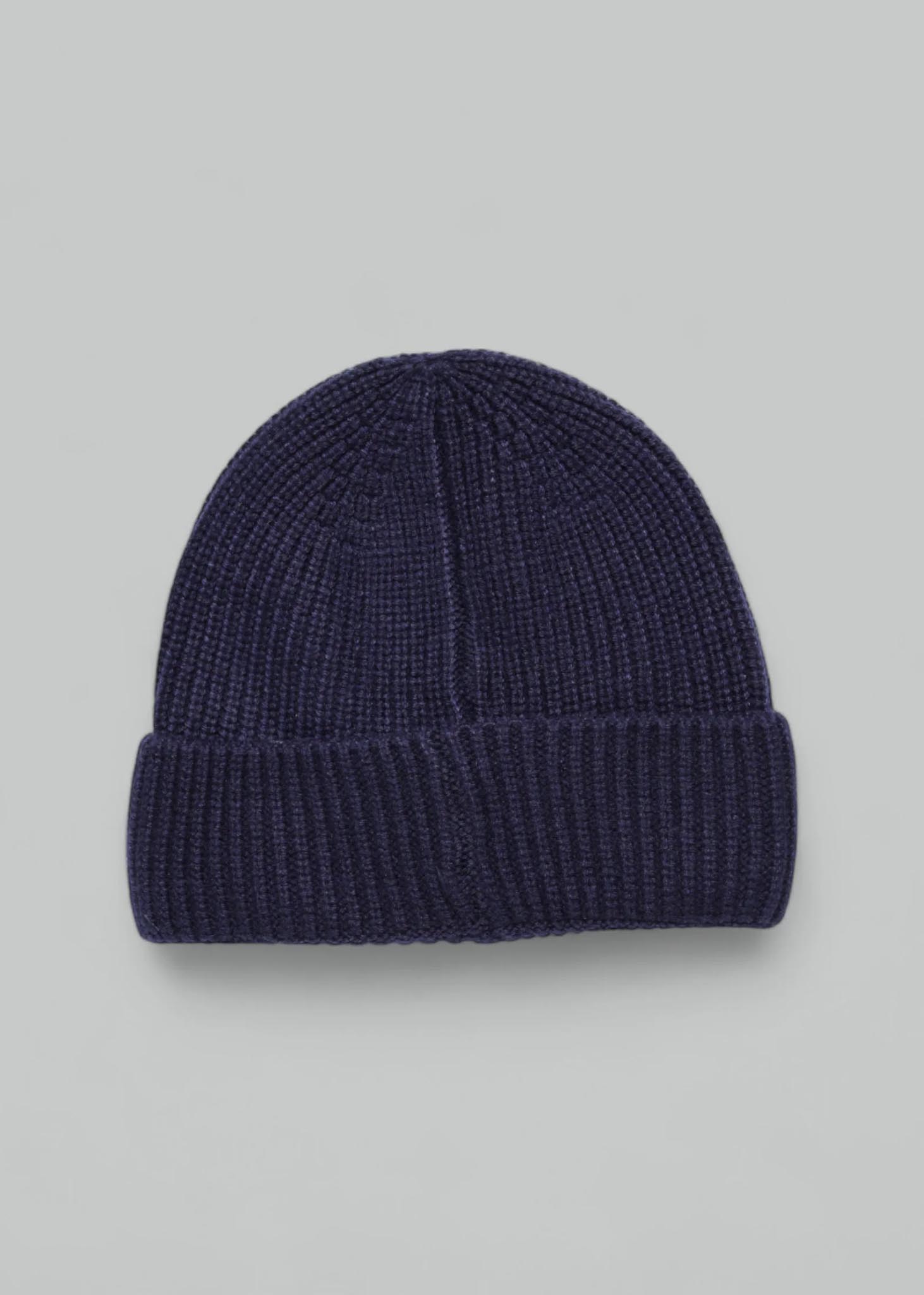 Aquascutum Mutsen Active beanie patch - navy