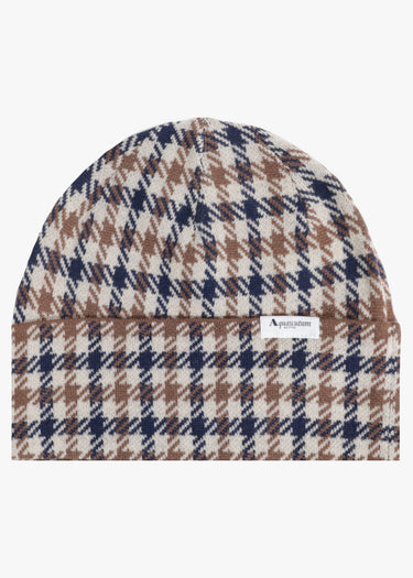 Aquascutum Beanies Club check beanie - club check