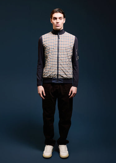 Aquascutum Cardigans Club tech fz sweater - navy