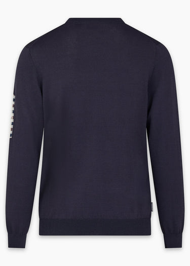 Aquascutum Sweaters Crewneck tech sweater - navy