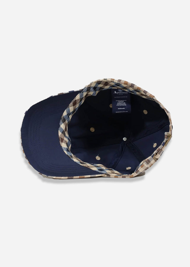 Aquascutum Caps Iconic baseball cap - club check