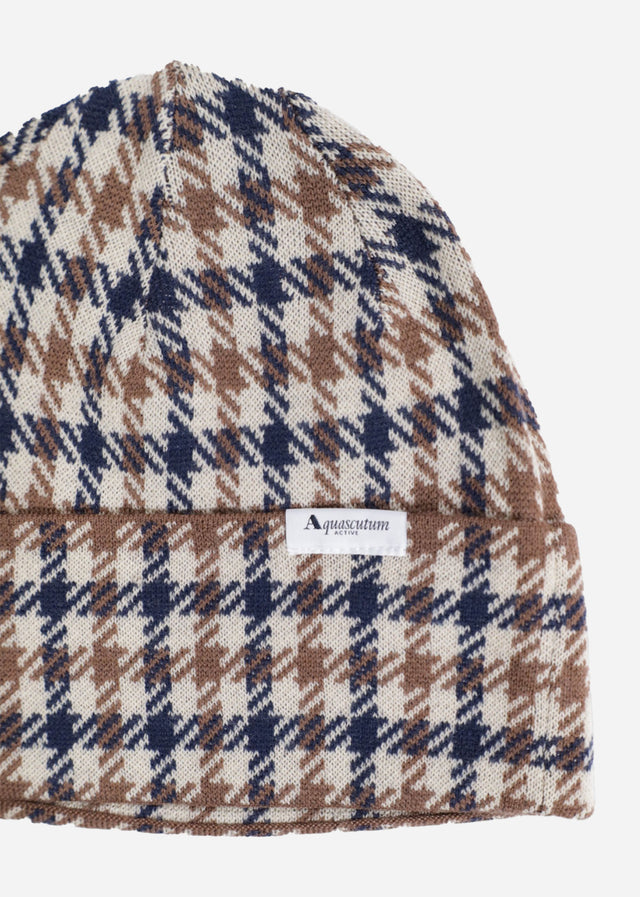 Aquascutum Beanies Club check beanie - club check