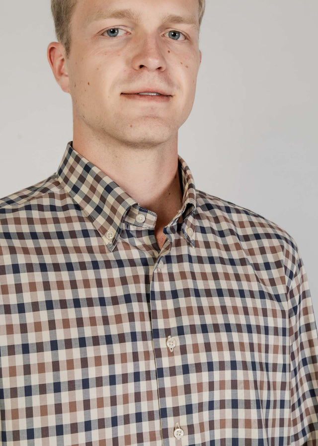 Aquascutum Shirts Active club check shirt - club check