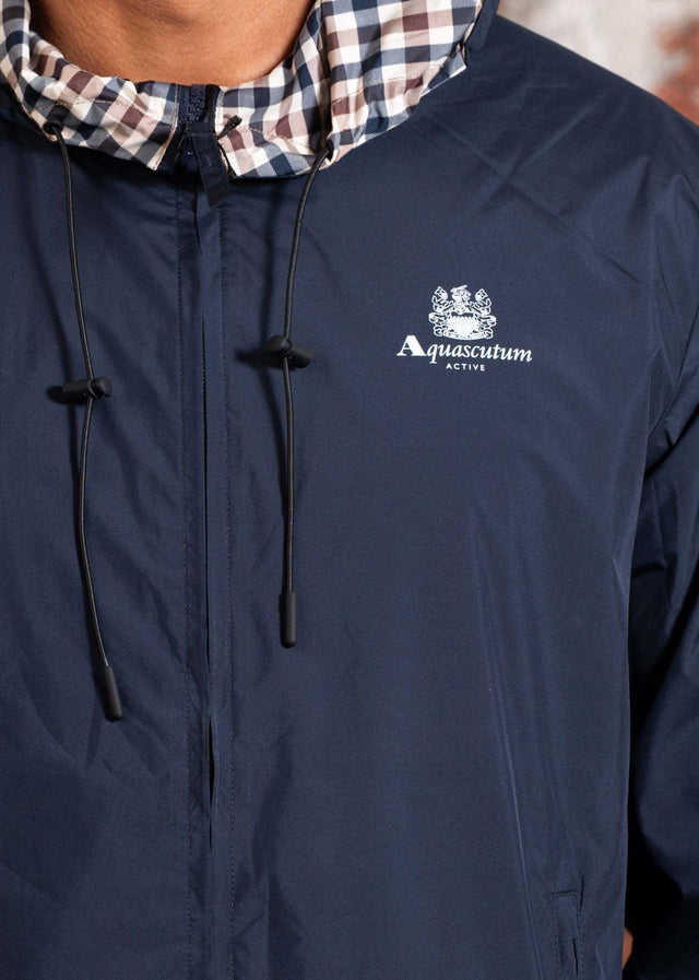 Aquascutum Jackets Hooded reversible sailor jacket - navy