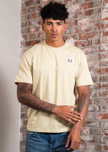 Aquascutum T-shirts Rubber patch t-shirt - beige