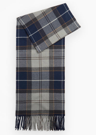 Barbour Scarves Barbour galingale tartan scarf - grey midnight tartan