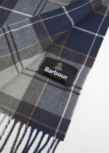 Barbour Scarves Barbour galingale tartan scarf - grey midnight tartan