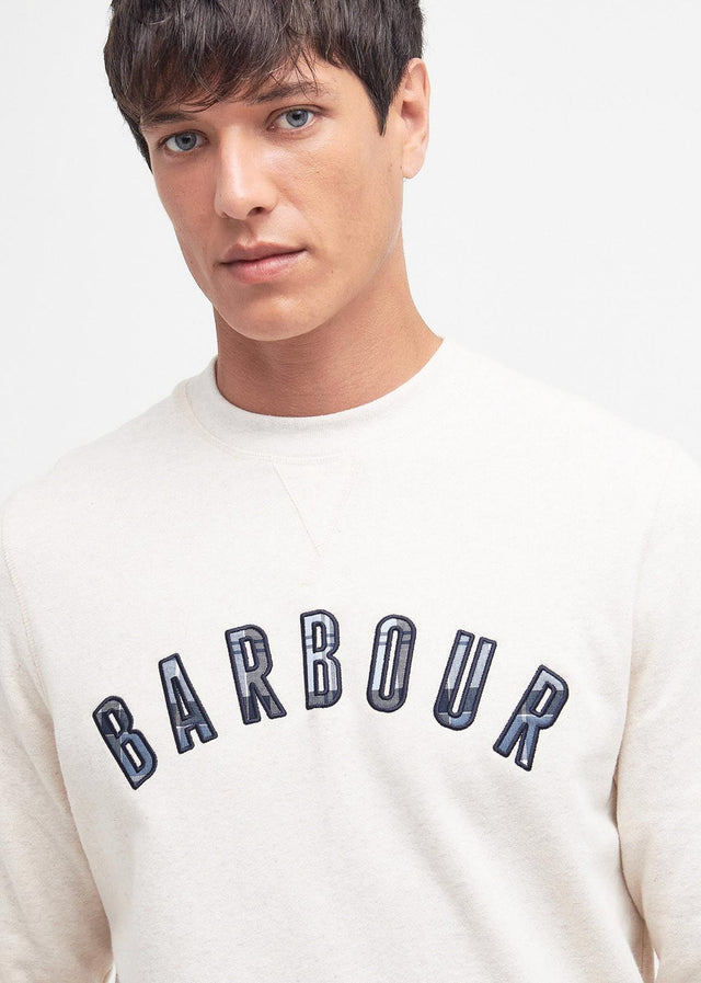 Barbour Sweaters  Debson crew - white marl 