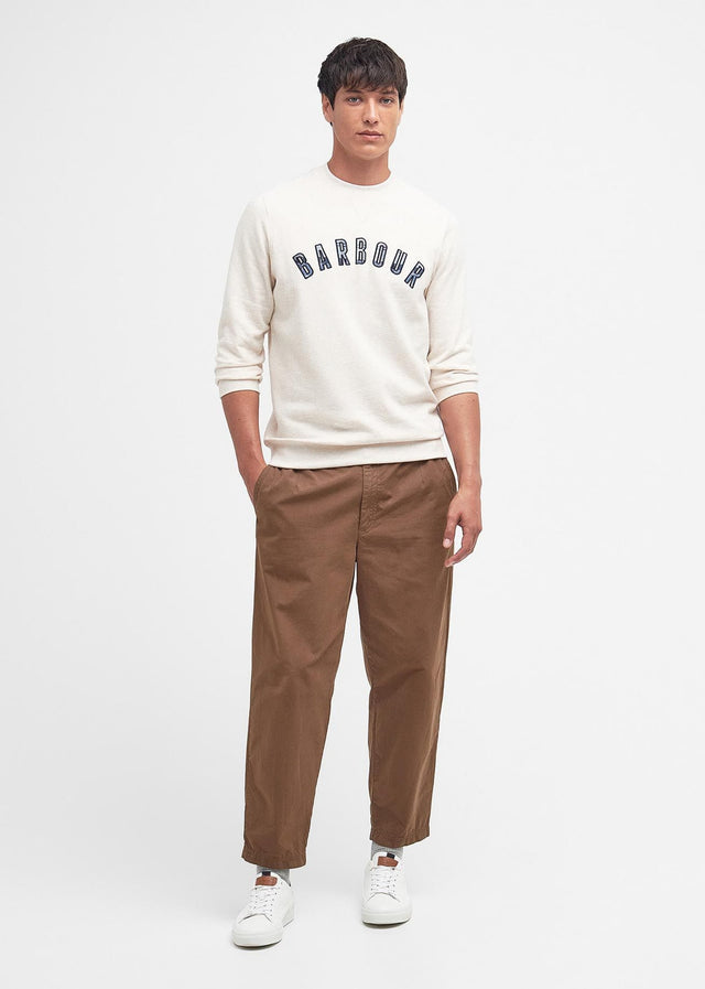Barbour Sweaters  Debson crew - white marl 